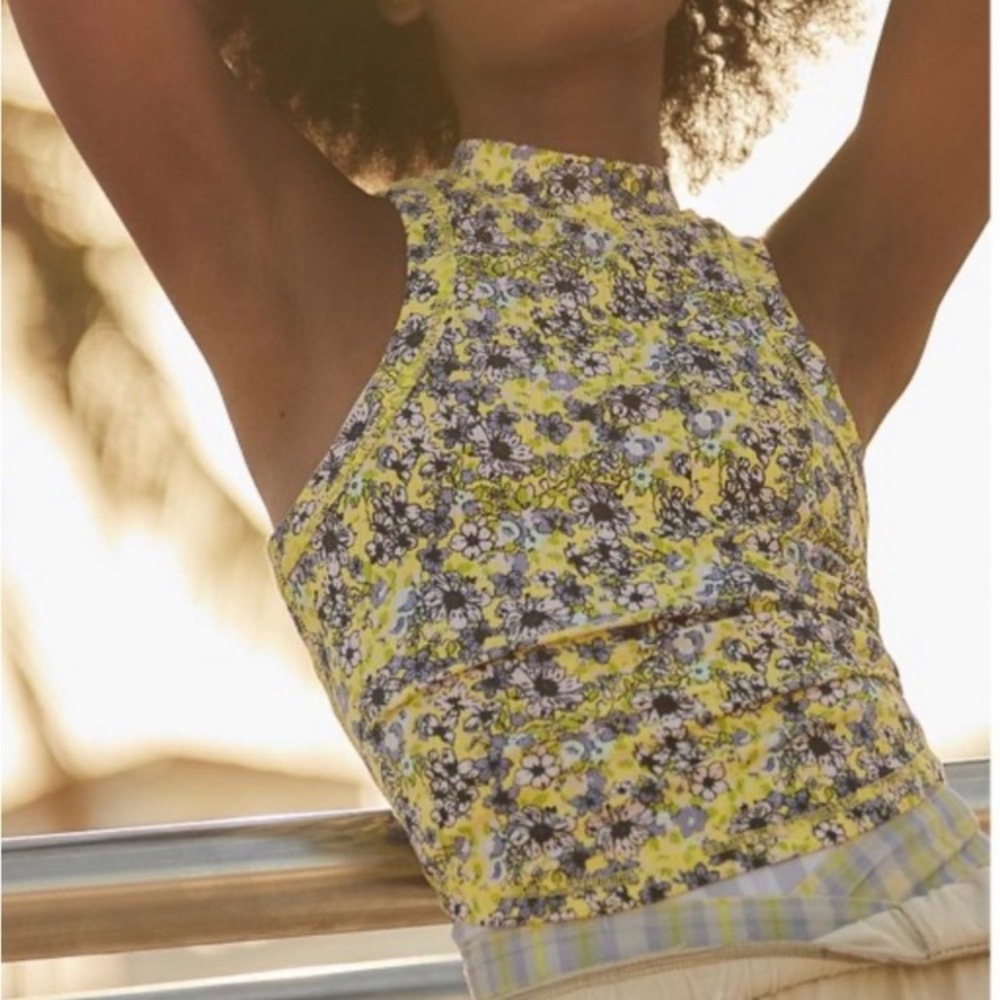 NWT Free People FP Movement Fresh Squeezed Floral Tank. Size Small